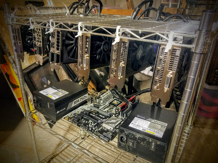 Ethereum Mining Rig Setup Racking